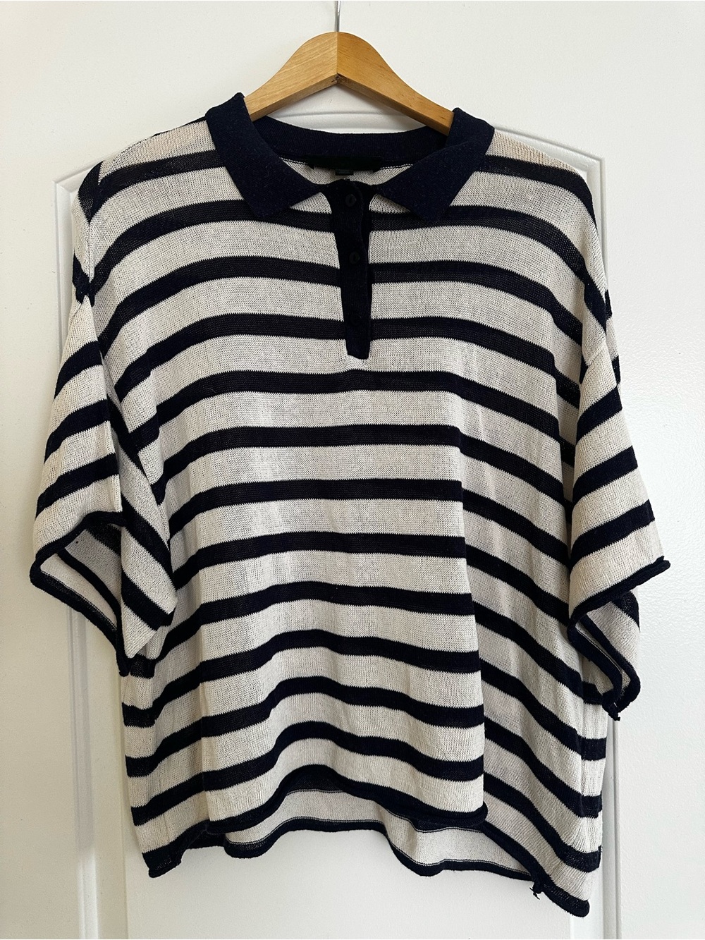 ZARA Leightweight Striped Knit Polo